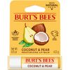 Burt's Bees 100% Natural Origin Moisturizing Lip Balm, Coconut And Pear With Beeswax And Fruit Extracts, 1 Tube
