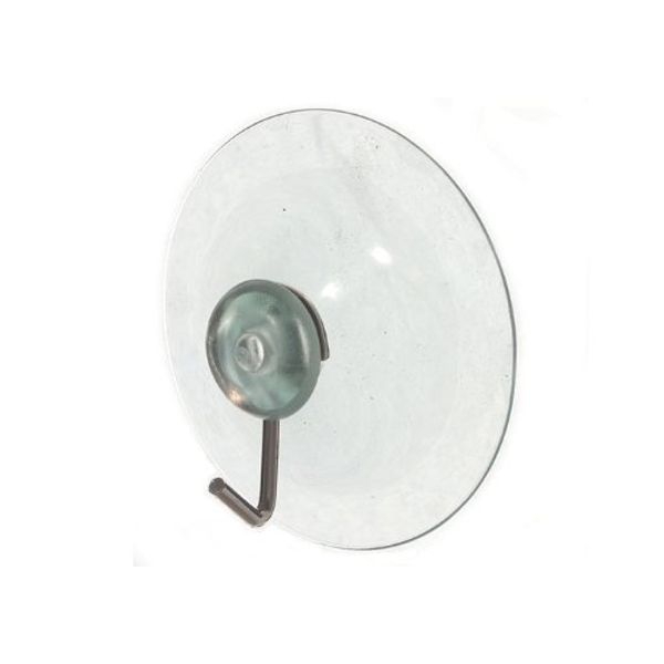 24 x Clear Suction Window Hooks with Steel Wire Hook 50MM 2 INCH