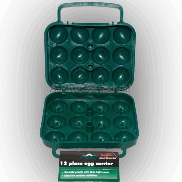 Egg Holder Case - Holds 1 Dozen! Camping, Hiking, BBQ