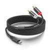 USB Type-C to 2 RCA Male Stereo Audio Cable USB-C Jack Converter Adapter Android