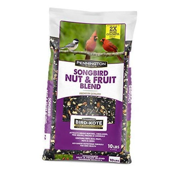 Blend Wild Bird Seed, 10 lb Songbird Nut & Fruit