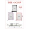 TKY Clear File Binder Case Holder Storage Refill Zipper Notepad Glitter (Purple)