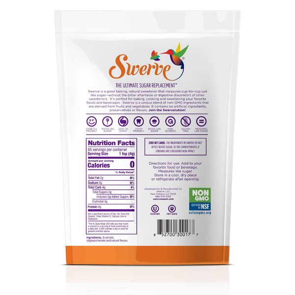 Swerve Sweetener Granular and Confectioners Baker's Bundle - Sugar Substitute, Zero Calorie, Keto Friendly, Zero Sugar, Non-Glycemic, 12oz (2 Pack)