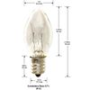 National Artcraft® 4 Watt Candelabra Base Night Light Bulb (Pkg/25)