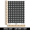 Digital Mouse Arrow Pointer Icon 200+ Round Stickers - Matte Finish - 0.50" Size - Black