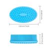 Silicone Body Brush, Soft Body Scrubber Shower Brush Exfoliating Cleaning Brush, Comfortable Face Skin Massage Tool (Blue)