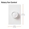 Lutron FSQ-2FH-DK Electronics Rotary On/Off Fan-Speed Control , White