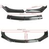 For Ford Focus 2012-2014 3 PCS Front Bumper Lip Spoiler Splitter and Strut Rods