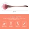 Chimoto Nail Art Brush Makeup Brush Foundation Brush High Quality Nail Dust Cleaning Brush Nail Tools Perfect for Both Professional Nail Artist and Beginners (Gold Pink)