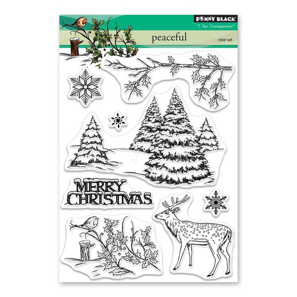 Penny Black Clear Stamps-Peaceful