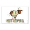 CafePress Knit Happens Rectangle Sticker Rectangle Bumper Sticker Car Decal