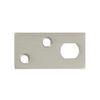 Deltana GP12EFB3 Guide Plate for EFB Extension Flush Bolt, Bright Brass - Solid Brass