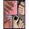 EBANKU 120 PCS Poly Gel Nail Forms for Toes