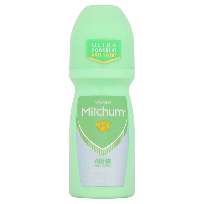 Mitchum Women 48HR Protection Roll-On Deodorant & Antiperspirant (100ml) Unscented, Dermatologist Tested (Packaging may vary )