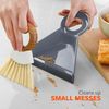 Mini Broom Dustpan Set Bamboo Plastic 7" Compact Handy Tool for Quick Cleanups