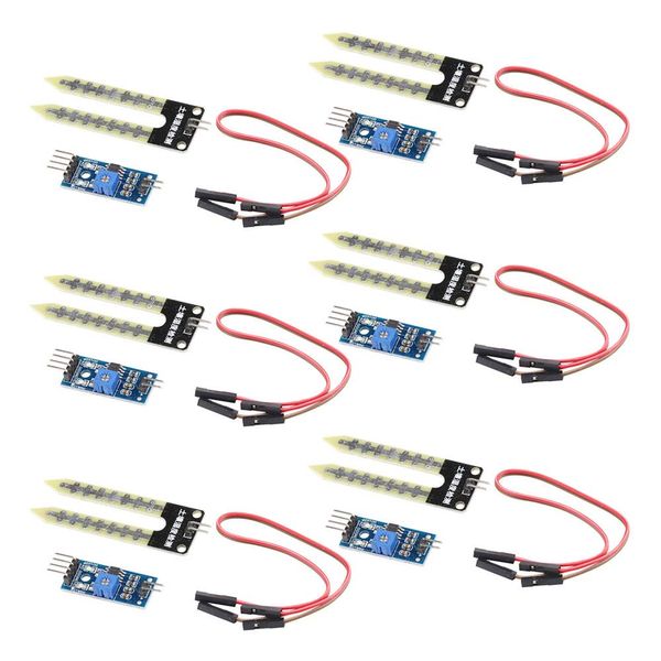 KKHMF 6PCS Soil Moisture Sensor Module LM393 Soil Hygrometer Soil Moisture Detection Automatic Water Supply System