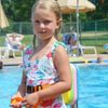 Swim Float Kids Back Belt: Pool Bubble Trainer Water Device