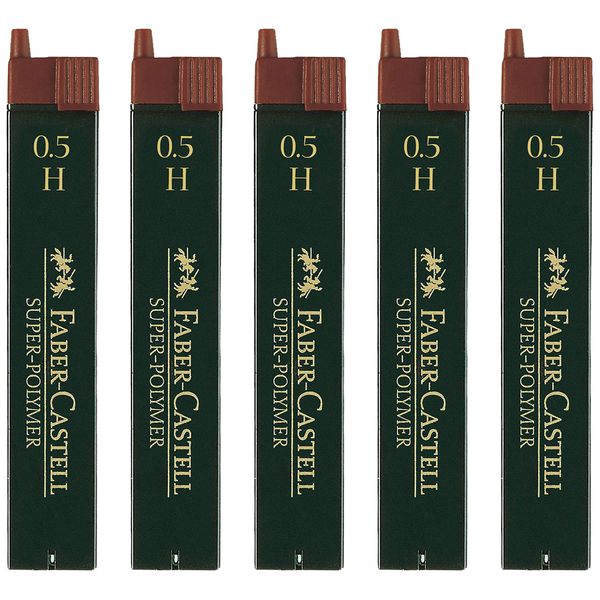 Faber-Castell Super Polymer Fine Leads (5 Cans, 0.5 H)