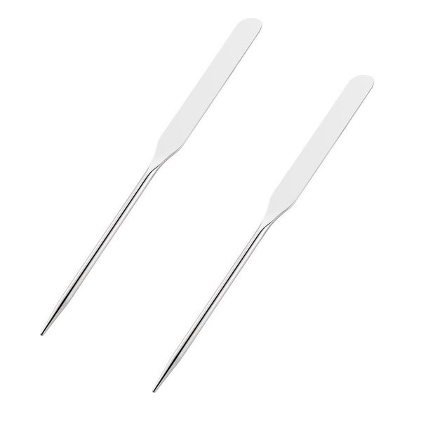 Cosmetic Spatula, Concealer, Cosmetics Foundation, Makeup Tool, Nail DIY Stainless Steel, Metal Makeup Spatula, Perfect for Carrying, Beginners, Crafts, Beginners, Portable