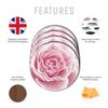 4 Set - Pretty Pink Rose Coasters - Roses Flowers Kitchen Coaster #15593