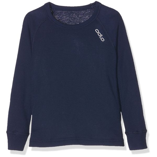 Odlo Kinder ACTIVE WARM Baselayer Langarm-Shirt, Peacoat, 104