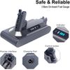 6000 MAHpgraded 25.2V 5.0 Ah V6 Battery Compatible with Dyson v6 Battery