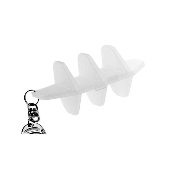 L-Style Dart Flight Accessory: L-case - Hard Case to Hold Dart Flights - Milky White