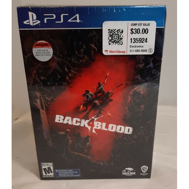 Back 4 Blood w/ B4B Card Deck, PlayStation 4 (PS4) *NEW, SEALED* Free Shipping