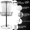 MVP Disc Sports Black Hole Practice 24-Chain Portable Disc Golf Basket Target
