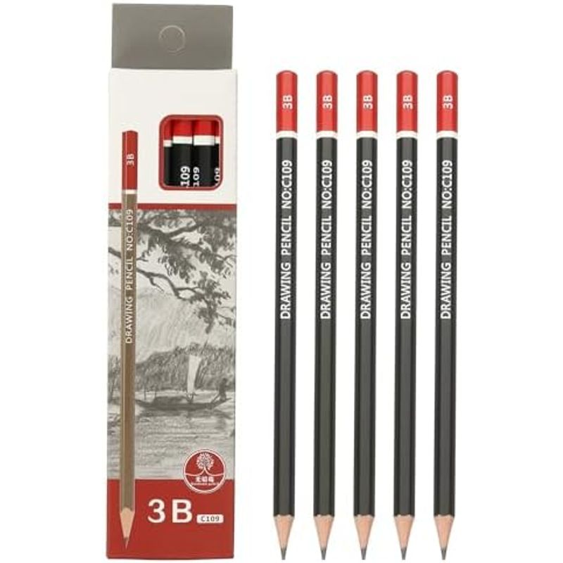 PATIKIL 12pcs 3B Drawing Pencils for Sketching Drawing Sketch Pen Art ...