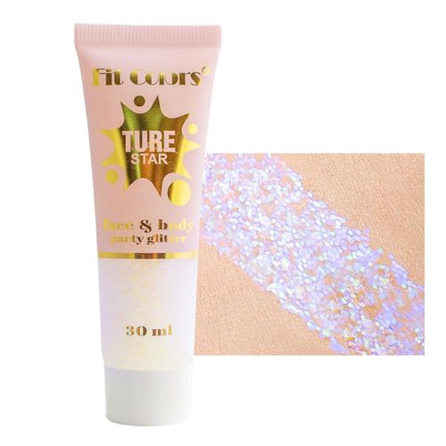Glitter olografici per il corpo, camaleonte viso glitter sirena liquido ombretto fine glitter per corpo, viso, Halloween, matrimoni, festival glitter luccicanti 1oz (#03 bianco)