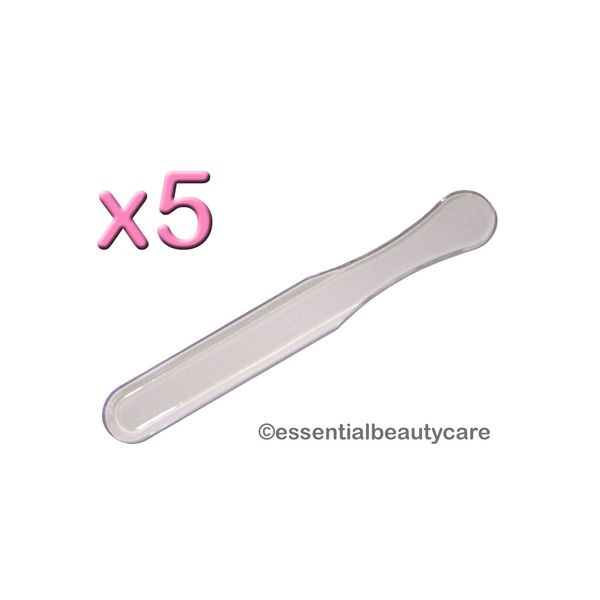 5 x Clear Plastic Spatula Applicator 11cm