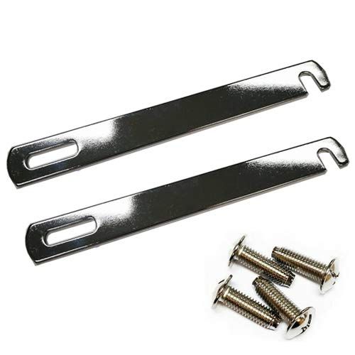 unbeatableoffers Divan Bed Base Link Bars 98mm-200mm Silver Nickle Plated With Screw Fittings (1 Linking Bar With 2 Standard Screws, 200m)