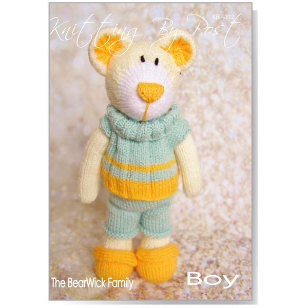 Knitting by Post Knitting Pattern - BearWick Boy Bear from