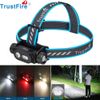 TrustFire 1350LM LED Headlamp USB Rechargeable Headlight W/ Red Light Good Gift