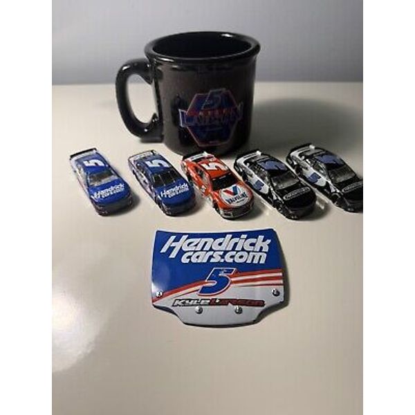 Kyle Larson 1/64 Diecast Cars And Coffee mug Set Hendrick Motorsports #5 NASCAR