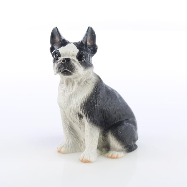 Boston Terrier Miniature Dog Figurine