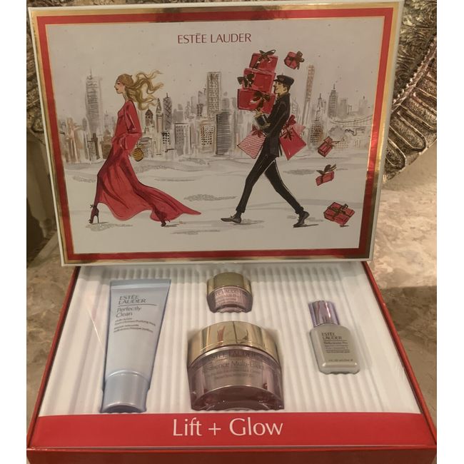 2020 Estee Lauder Lift + Glow Skincare Collection 4 Piece Gift~ New~ Retail $162