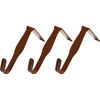Contec AP-02X3 Perfect Hook for Anywhere Brown, 3 Pieces