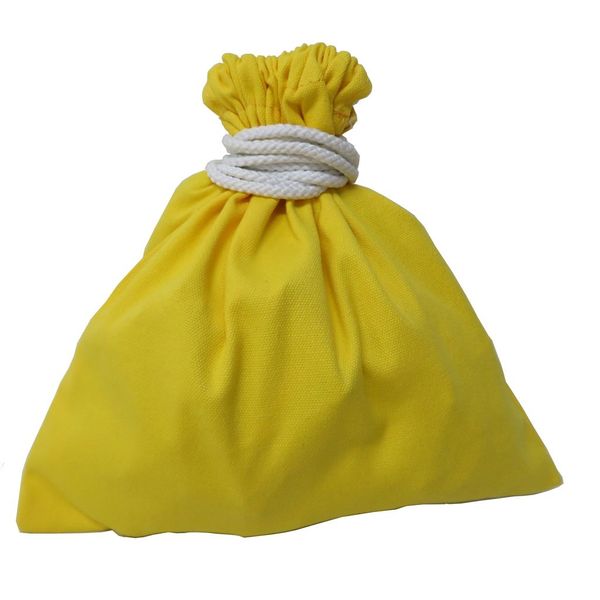 No. 11 Canvas Drawstring Bag for Coin Collecting Bundles Type Coin Bag Coin Purse Coin Purse KC-2525R (Lemon)