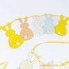 Easter Bunting Bunny Rabbit Banner Garland 2 Metres Hanging Ready Threaded