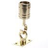 Decking Rope Fitting End Hook & Fixing Plate Brass - 36mm