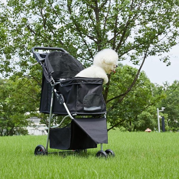 Dogs and Cats Pet Stroller for Small to Medium Pets Foldable Lightweight Durable