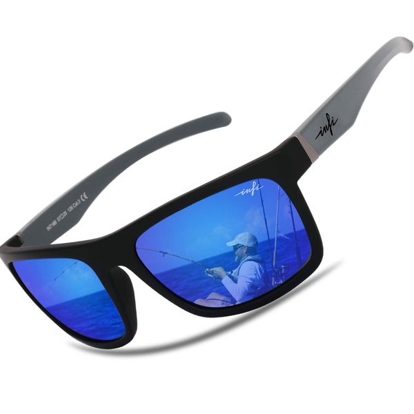 INFI Polarized Sunglasses for Men Fishing Driving Running Mirrored Glasses UV400 Protectiont