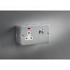 Knightsbridge 13A DP Lockable Socket with Neon