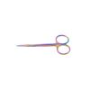 Premium Iris Micro Scissors Straight 4.5"Rainbow/Multi Color Surgical Instrument