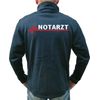 FEUER1 SmartSoftshelljacke Navy, Notarzt mit roter EKG-Linie M