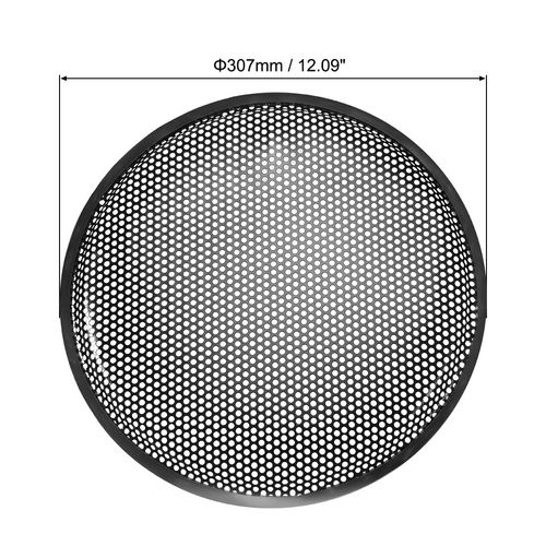 uxcell 2pcs 12" Speaker Waffle Grill Metal Mesh Subwoofer Guard Protector Cover with Clips,Screws