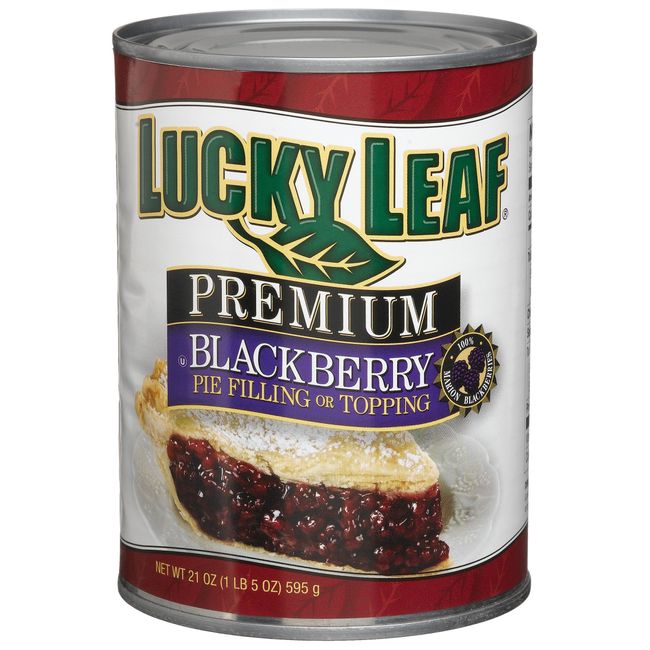 Lucky Leaf Premium Blackberry Pie Filling or Topping, 21-Ounce Cans (Pack of 12)