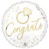 18In White Gold Wedding Foil Balloon